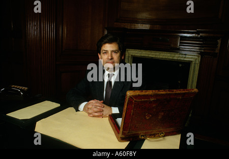 NIGEL LAWSON 1986 come cancelliere Foto Stock