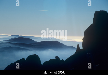 Glyder Fach, Snowdonia, Galles del Nord, Regno Unito. Foto Stock