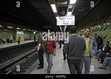 Metropolitana del Cairo, Egitto Foto Stock