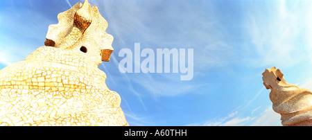 La Pedrera Casa Mila Barcellona Spagna Foto Stock