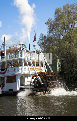 Liberty Belle Battello a Vapore, Liberty Square Riverboat, il Regno Magico di Disney World, a Orlando, Florida, Stati Uniti d'America Foto Stock