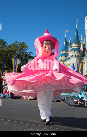 Fata Madrina, Disney Sogni Parade, il Regno Magico di Disney World, a Orlando, Florida, Stati Uniti d'America Foto Stock