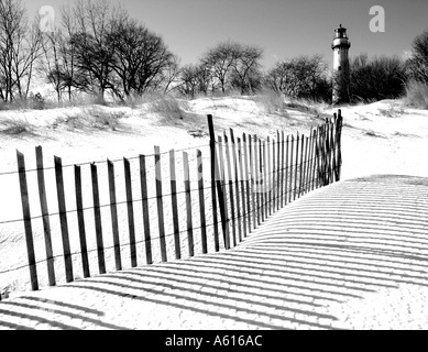 Gross Point Lighthouse in Evanston in Illinois Foto Stock