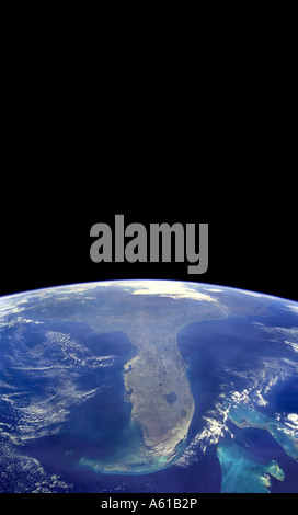 Acque blu del Golfo del Messico visto dall orbita della Florida e Cuba terra Foto Stock