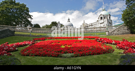 Un panormaic immagine del suo teatro majestys e unione di giardini a terrazza in Aberdeen Scotland Foto Stock