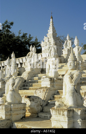 Myanmar Birmania Mingun Settawya Paya Foto Stock