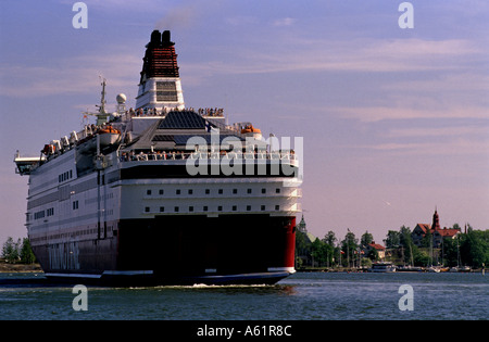 La Viking Line traghetto passeggeri, Helsinki, Finlandia. Foto Stock