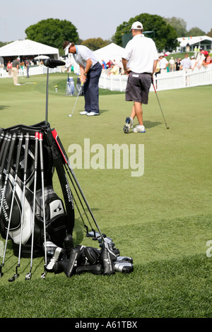 Mettendo in pratica pro tournament Foto Stock