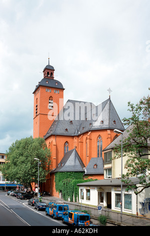 Mainz, San Quintin, Blick von Südosten Foto Stock