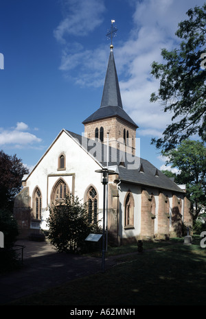 Püttlingen, Ortsteil Kölln, San Martino, Evangelische Chiesa Martinskirche, Blick von Südwesten Foto Stock