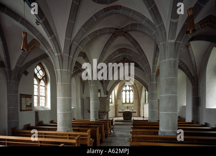 Püttlingen, Ortsteil Kölln, San Martino, Evangelische Chiesa Martinskirche, Blick nach Osten Foto Stock