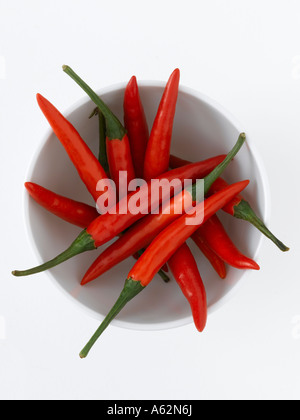 Ciotola di peperoncini rossi shot con professionisti di medio formato digital Foto Stock