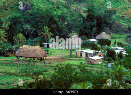 Nakabuta villaggio Valle Sigatoka isola di Viti Levu Figi Melanesia Oceania Foto Stock
