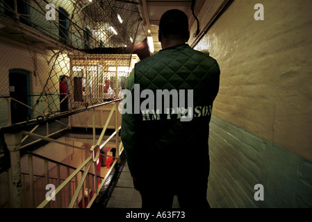 Carcere a Wandsworth, Londra, Inghilterra. Fotografie scattate in una stampa controllata visita nel 1999 per mostrare un pulito carcere Vittoriano. Foto Stock