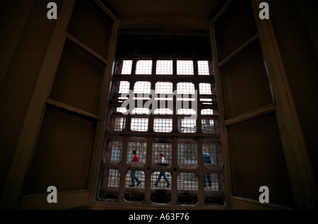 Carcere a Wandsworth, Londra, Inghilterra. Fotografie scattate in una stampa controllata visita nel 1999 per mostrare un pulito carcere Vittoriano. Foto Stock