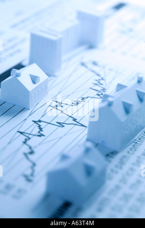 Costruzione di modelli sul quotidiano finanziario Foto Stock