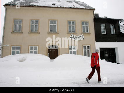 Appartamento casa in vendita in winterly Oberwiesenthal, Monti Metalliferi, Erz Monti Metalliferi, Bassa Sassonia, Germania Foto Stock