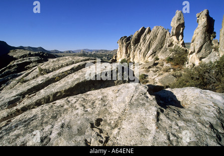 Formazione di roccia a città di Rocks National Preserve, Cassia County, Idaho, Stati Uniti d'America Foto Stock