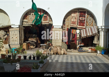 Negozi in tourist bazaar, souk, di Tripolis, Tripoli, Libia Foto Stock