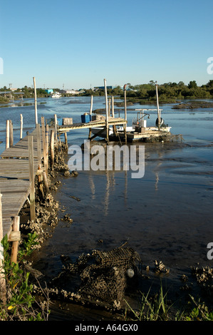 Il Cedar Key Florida barche da pesca Foto Stock