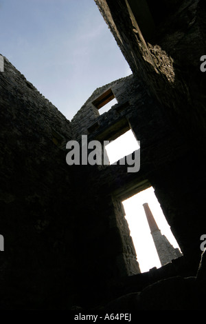 Carn Galver Miniera di stagno nei pressi di Zennor in Cornovaglia Foto Stock