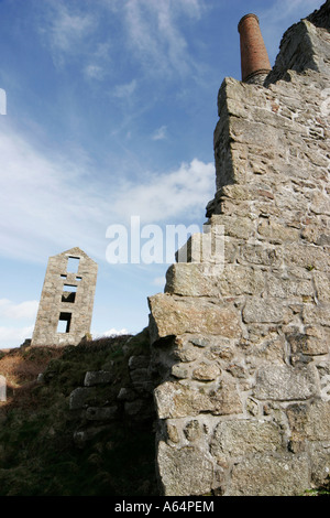 Carn Galver Miniera di stagno nei pressi di Zennor in Cornovaglia, Sud Ovest Inghilterra Foto Stock