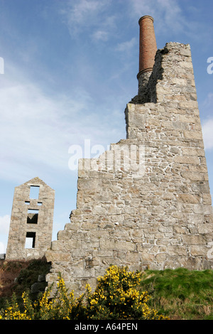 Carn Galver Miniera di stagno nei pressi di Zennor in Cornovaglia, Sud Ovest Inghilterra Foto Stock