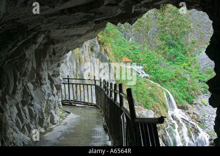 Taroko Gorge National Park a cascata Changshun Tzu Foto Stock