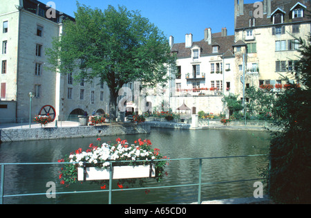 La Canal des Tanneurs in Dôle Foto Stock