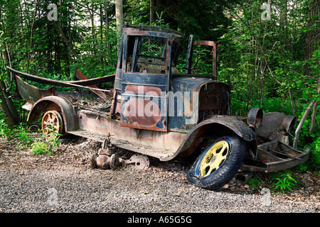 Vecchio carrello Alaska Foto Stock