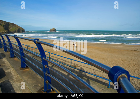 Portreath beach in Cornovaglia,Inghilterra Foto Stock