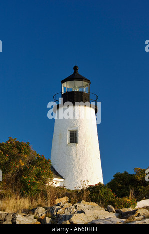 Pemaquid Point Lighthouse vicino al nuovo porto Maine Foto Stock