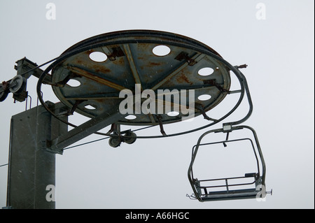 Sedia del meccanismo di sollevamento. Glencoe, Foto Stock