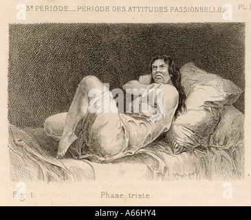 La follia isteria 1881 Foto Stock