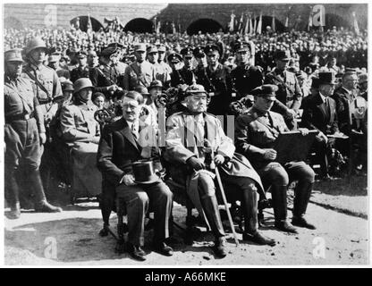 Hitler Hindenburg Goerin Foto Stock