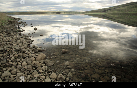 La riflessione nel lago di Islanda Foto Stock