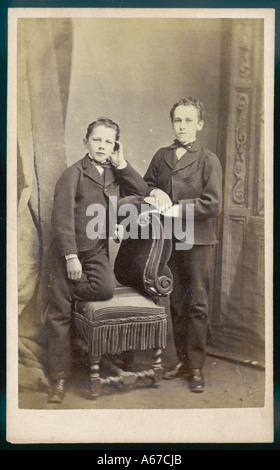 Ragazzi Lounge adatta a 1860s Foto Stock