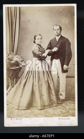 Marito e moglie Paice 1860 Foto Stock