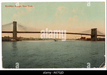 Ponte di Brooklyn NY 2 Foto Stock