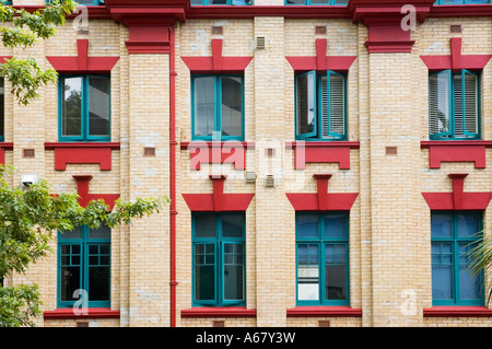 Fotografia di stock di un appartamento ristrutturato edificio nel CBD di Auckland in Nuova Zelanda 2007 Foto Stock
