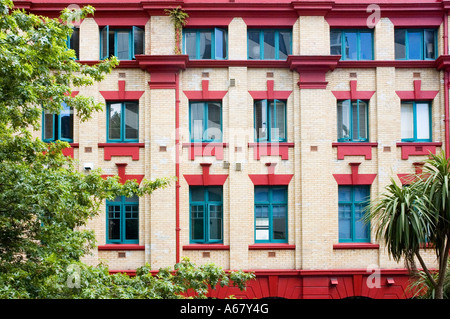 Fotografia di stock di un appartamento ristrutturato edificio nel CBD di Auckland in Nuova Zelanda 2007 Foto Stock