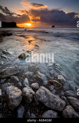 St Oswalds Bay nei pressi di porta di Durdle, Dorset Foto Stock