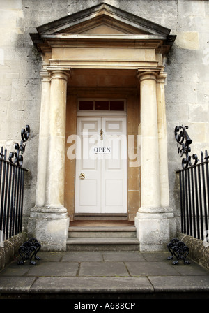 Porta a casa a Royal Crescent in Bath Inghilterra Foto Stock