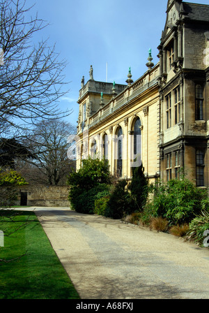 Trinity College quadrangolo anteriore e la Cappella Foto Stock