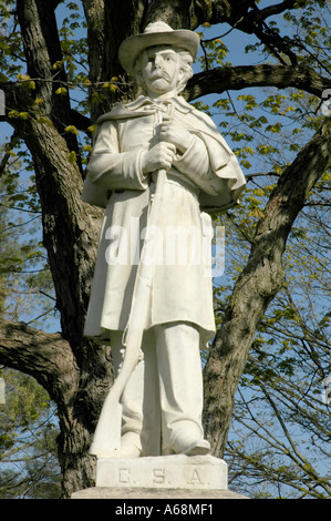 Soldato confederato statua Foto Stock