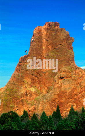 Roccia sedimentaria formazione nel Giardino degli dèi Park Colorado Foto Stock