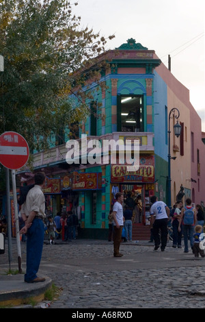 La Boca scene di strada Foto Stock
