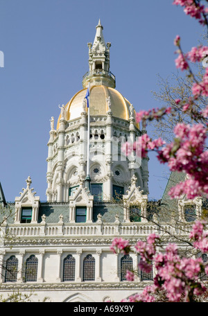 State Capitol dome Hartford Connecticut Foto Stock