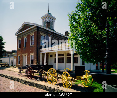 Storico Old Market House di Galena in Illinois Galena era la casa di città del Presidente U S Grant Foto Stock