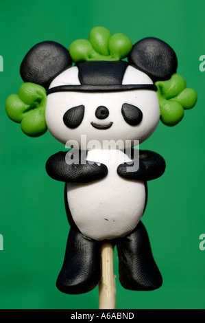 Jingjing, uno dei cinque Fuwa - 2008 Pechino olimpica mascotte che è pasta figurine 2006 Foto Stock